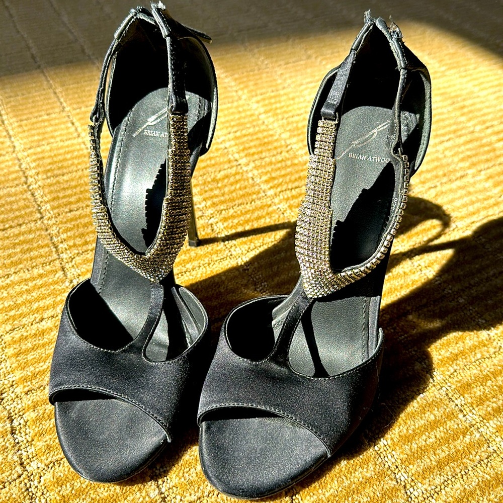 Brian Atwood satin Shoes Glitter